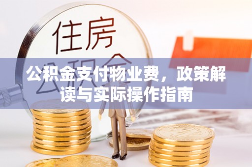 东河公积金支付物业费，政策解读与实际操作指南